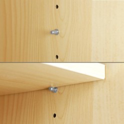 Soporte de Metalico Con Anclaje 5 Ø mm, Para Estanterias / Estantes (Caja 100 Unidades)