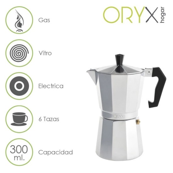 Cafetera Aluminio 6 Tazas (300 ml,) Classic al por Mayor | Almacén de Ferretería