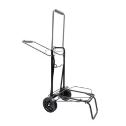 Carretilla Plegable Metalica De Carga - Porta Maletas Con Cuerda Elastica 93,5x33x44 cm, Carro De Transporte 50 Kg,