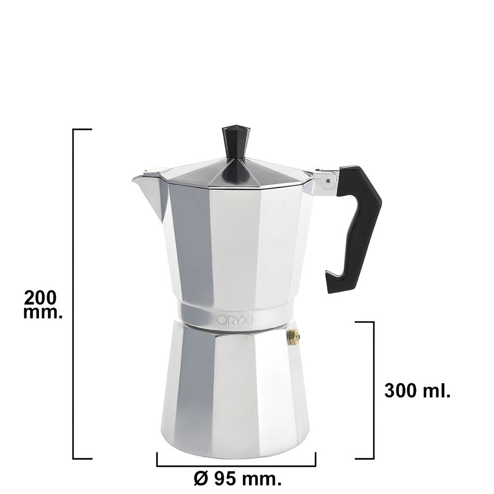 Cafetera Aluminio 6 Tazas (300 ml,) Classic al por Mayor | Almacén de Ferretería