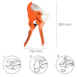 Tijeras Cortadora de Tubos Ø 63 mm,