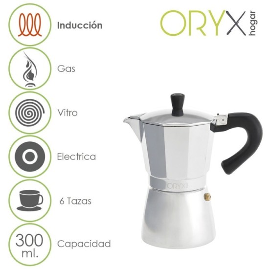 Cafetera Inducción Aluminio 6 Tazas (300 Ml,) al por Mayor | Almacén de Ferretería