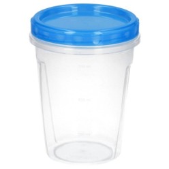 Juego Recipientes Plastico Redondos 1 Litro (Pack 3 piezas)