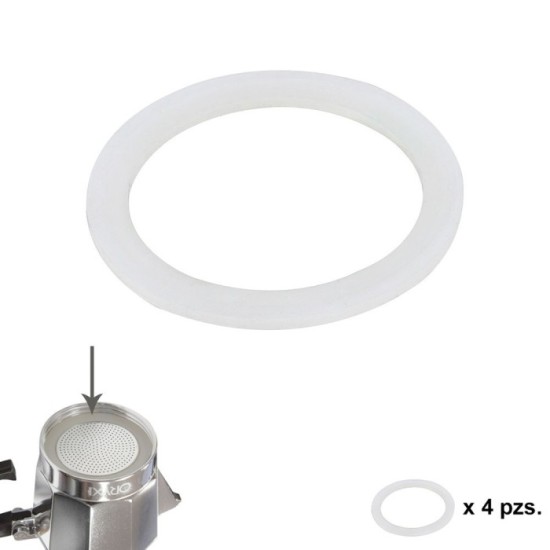 Junta Goma Silicona Cafetera Aluminio Classic / Inducción 2 Tazas (4 Unidades) al por Mayor | Almacén de Ferretería