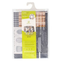 Mantel Hule Redondo Cuisin Impermeable Antimanchas PVC Ø 140 cm, Uso Interior y Exterior