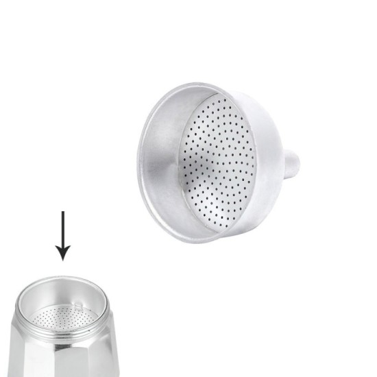 Embudo Cafetera Aluminio Classic / Inducción 2 Tazas al por Mayor | Almacén de Ferretería