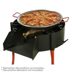 Barbacoa Rustica Multiusos Ø 60 cm, Valida Para Carbon, Leña y Paelleros,