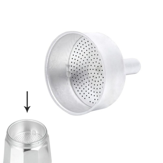 Embudo Cafetera Aluminio Classic / Inducción 6 Tazas al por Mayor | Almacén de Ferretería