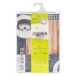 Mantel Hule Rectangular Cuisin Impermeable Antimanchas PVC 140 x 250 cm,  Recortable Uso Interior y Exterior