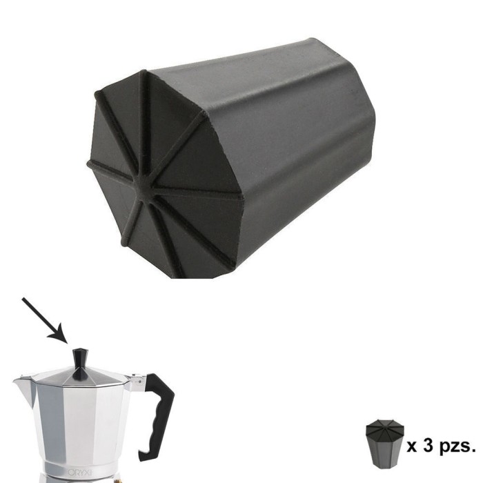 Pomo Cafetera Aluminio Classic 2 / 3 / 6 / 9 y 12 tazas (3 piezas) al por Mayor | Almacén de Ferretería