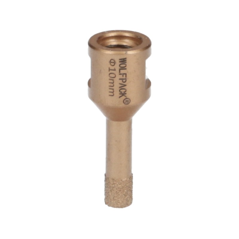 Corona Diamante Para Amoladora Ø 10 mm, Conexión Rosca M14, Corte Seco