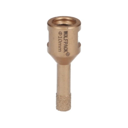 Corona Diamante Para Amoladora Ø 10 mm, Conexión Rosca M14, Corte Seco