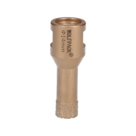 Corona Diamante Para Amoladora Ø 14 mm, Conexión Rosca M14, Corte Seco