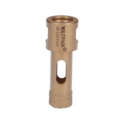 Corona Diamante Para Amoladora Ø 16 mm, Conexión Rosca M14, Corte Seco