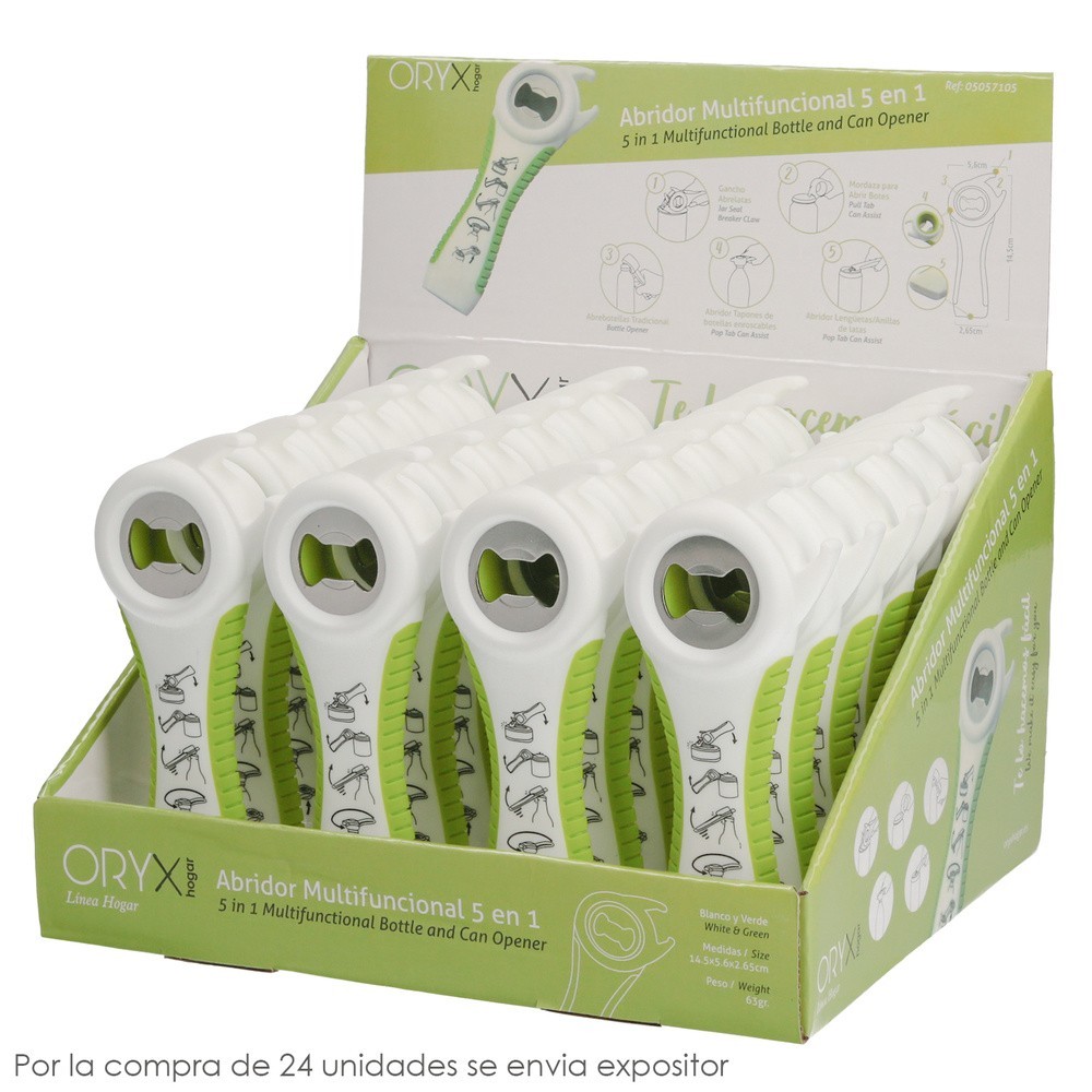 Abre Latas /  Botellas / Botes Multifunción 5 en 1 al por Mayor | Almacén de Ferretería