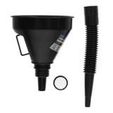 Embudo Boca Ancha Ø 145 mm,Con Prolongador Flexible y Filtro Metalico, Embudo gasoil, embudo gasolina, embudo combustible al por