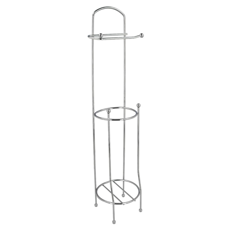 Portarrollos Papel Higienico Vertical Para Baño, Rollos De Reserva, Ø 15 x 65 cm,