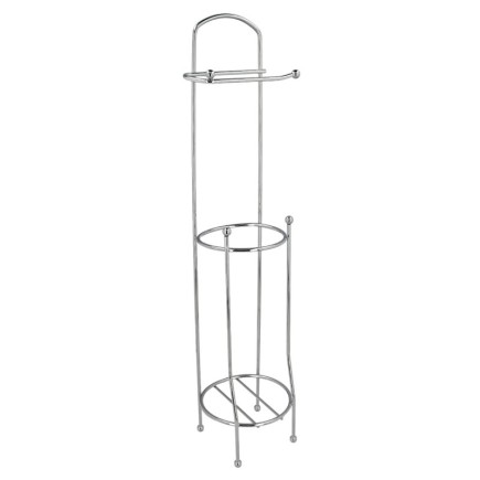 Portarrollos Papel Higienico Vertical Para Baño, Rollos De Reserva, Ø 15 x 65 cm,
