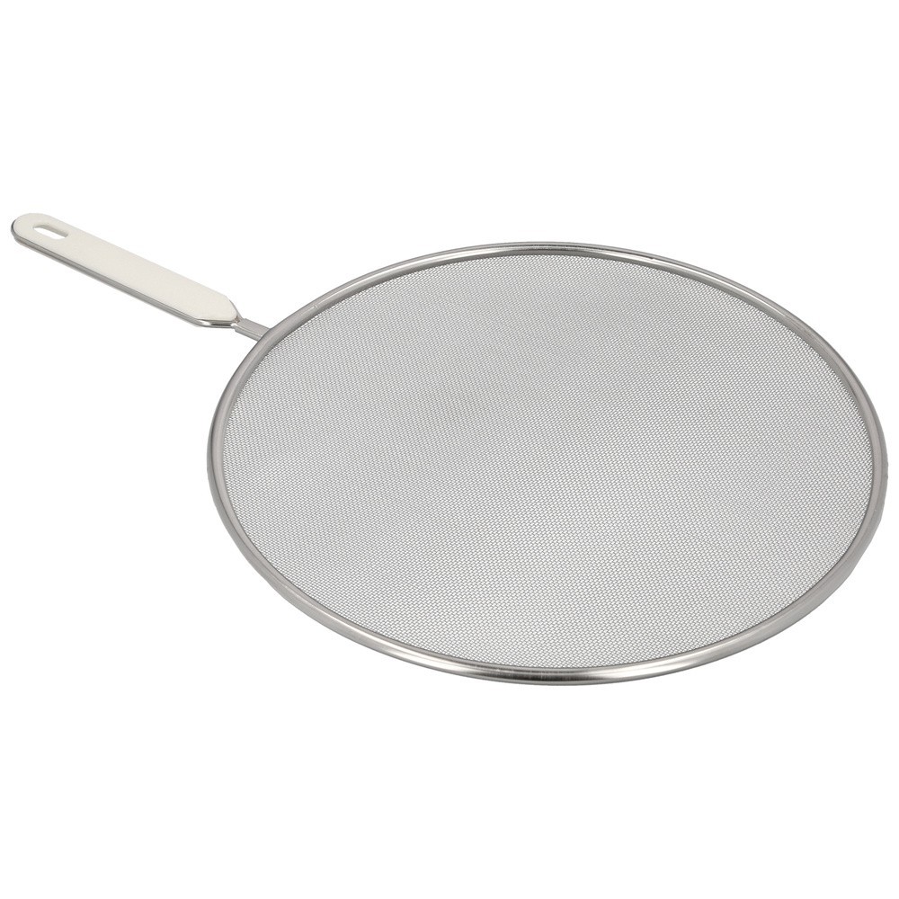 Tapa Anti Salpicaduras Ø 28 cm, Malla Acero Inoxidable, Con mango, Pantalla Antisalpicaduras,Tapa Sarten,Tapa ollas,Tapa aceite 