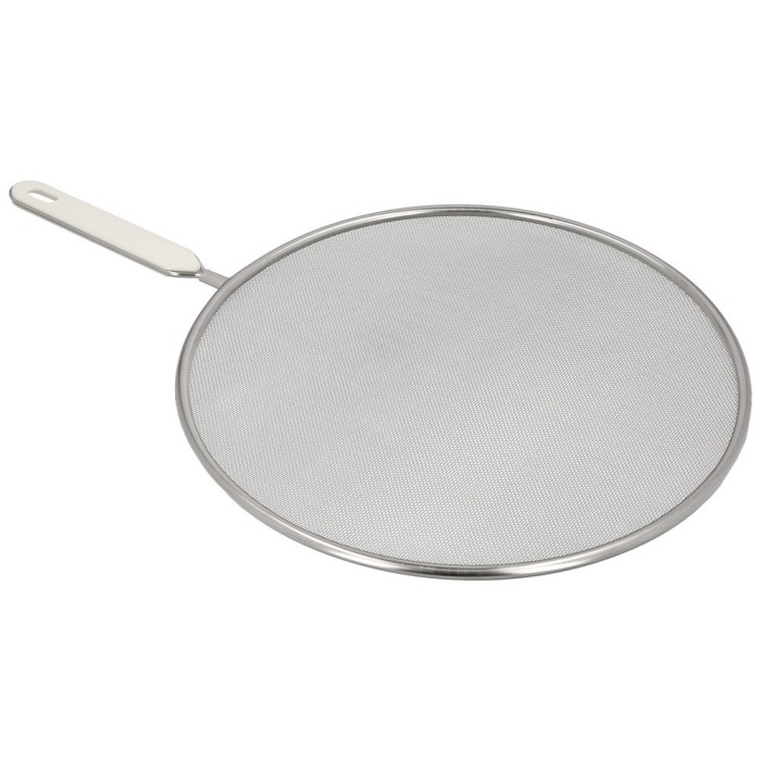 Tapa Anti Salpicaduras Ø 28 cm, Malla Acero Inoxidable, Con mango, Pantalla Antisalpicaduras,Tapa Sarten,Tapa ollas,Tapa aceite 