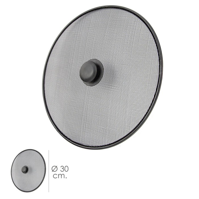 Tapa Anti Salpicaduras Sarten Acero Ø 30 cm, Negro, al por Mayor | Almacén de Ferretería