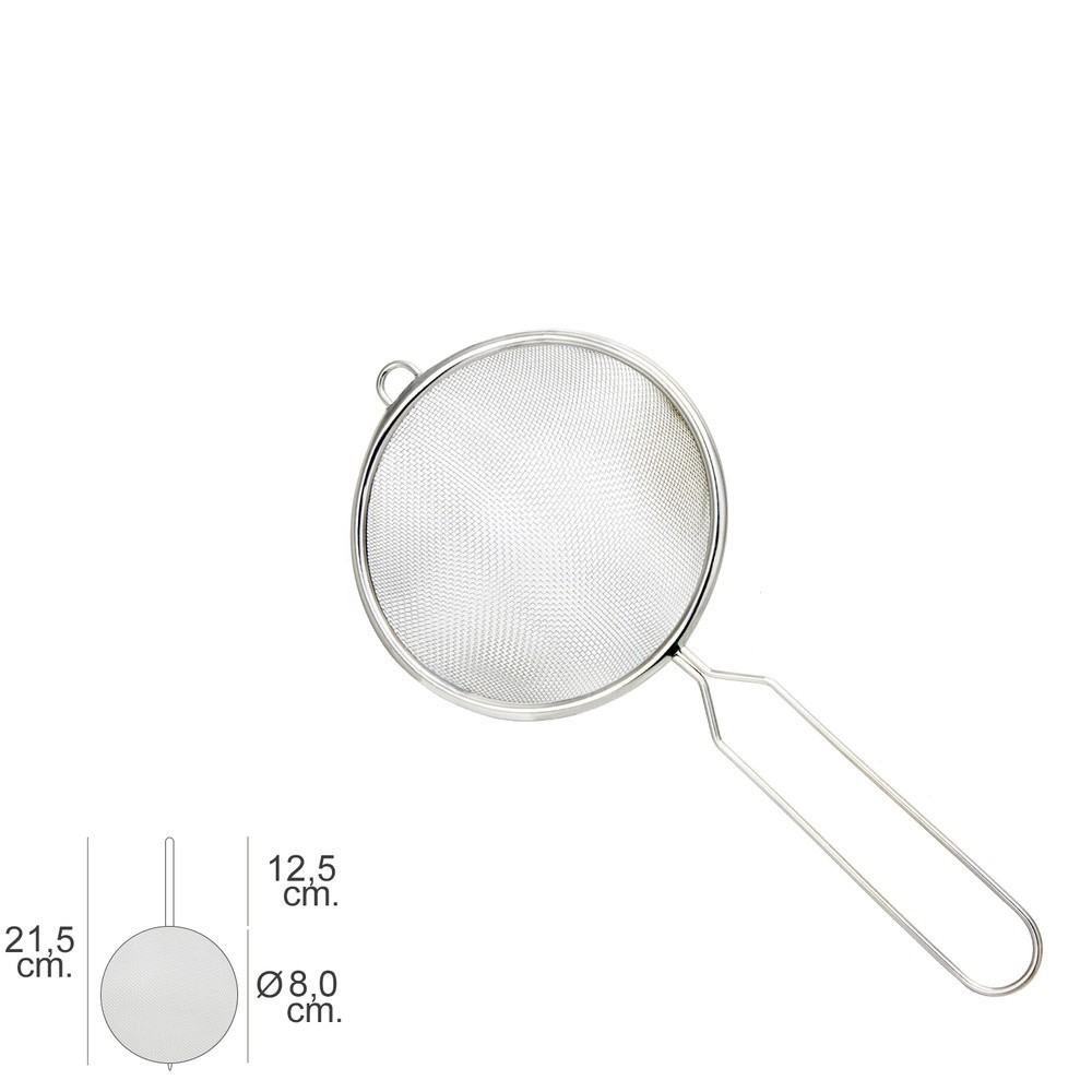 Colador Acero Inoxidable Basic Ø 8 x 21,5 (Alt,) cm, al por Mayor | Almacén de Ferretería