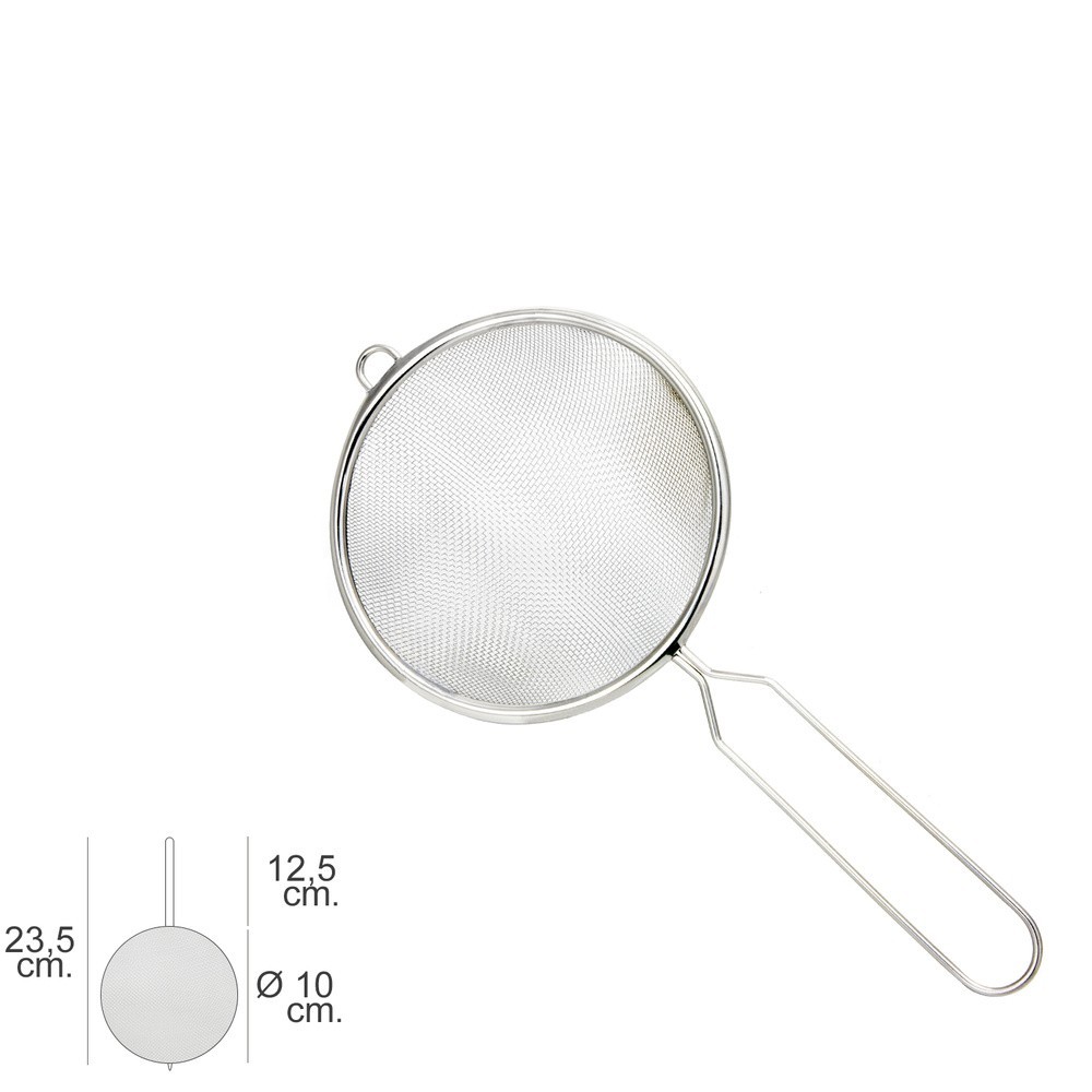 Colador Acero Inoxidable Basic Ø 10 x 23,5 (Alt,) cm, al por Mayor | Almacén de Ferretería