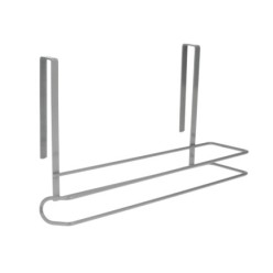 Colgador Portarrollos Papel Cocina, Acero Para Puertas, Encimeras, Muebles, 32,5x18x10 cm,