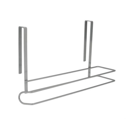 Colgador Portarrollos Papel Cocina, Acero Para Puertas, Encimeras, Muebles, 32,5x18x10 cm,