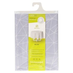 Mantel Hule Geometrico Gris Impermeable Antimanchas PVC Ø 140 cm, Uso Interior y Exterior