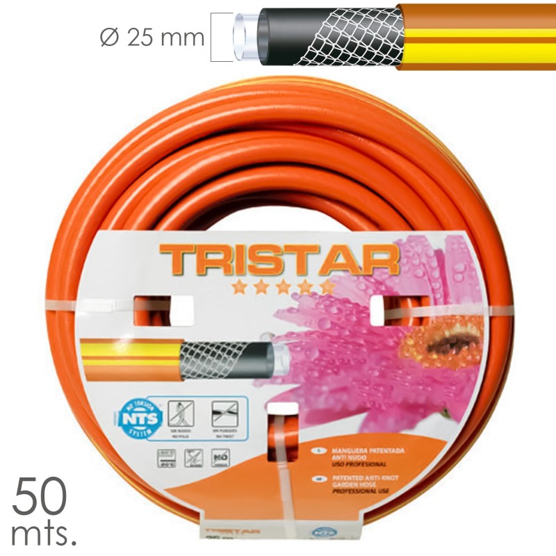 Manguera Tricotado No Torsion 25 mm, - 1" Rollo 50 Metros