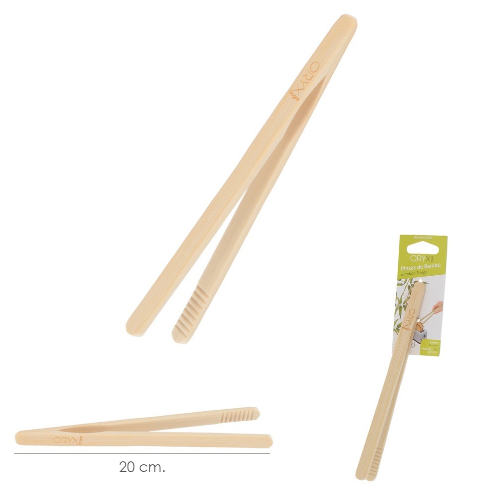 Pinzas De Cocina de Bambu Natural 20 cm, al por Mayor | Almacén de Ferretería