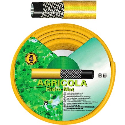 Manguera Jardin Hidro Mat Ø 19 mm, - 3/4"   Rollo 50 Metros