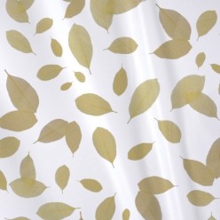 Mantel Hule Rectangular Hojas Transparente Impermeable Antimanchas PVC 140x250 cm,  Recortable Uso Interior y Exterior