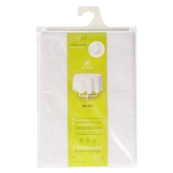 Mantel Hule Muleton Redondo Blanco Impermeable Antimanchas PVC Ø 140 cm, Uso Interior y Exterior