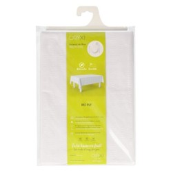 Mantel Hule Muleton Rectangular Blanco Impermeable Antimanchas PVC 140x250 cm,  Recortable Uso Interior y Exterior