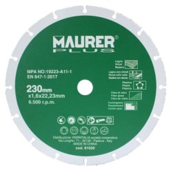 Disco De Corte Para Madera y Plasticos Ø 230 x 1,6 mm,