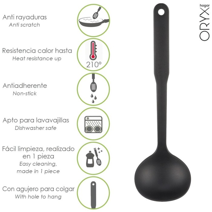 Cucharon Servir Cocina Nylon Basic 32 x 9,5 cm, al por Mayor | Almacén de Ferretería