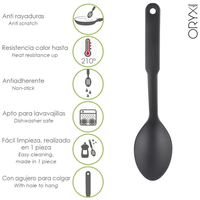 Cuchara Cocina Nylon Basic 30,5 x 7 cm, al por Mayor | Almacén de Ferretería