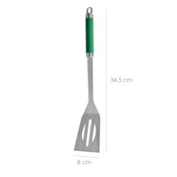 Set Complementos Para Barbacoa 3 Piezas, (Espatula, Pinzas y Tenedor) 34,5 cm,