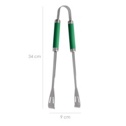 Set Complementos Para Barbacoa 3 Piezas, (Espatula, Pinzas y Tenedor) 34,5 cm,