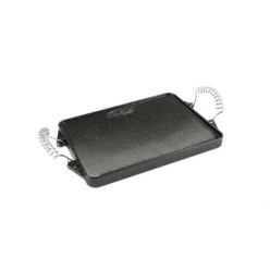 Plancha Hierro Fundido Esmaltada Rectangular 21 x 27 cm,