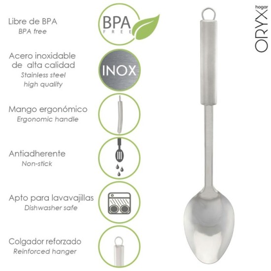 Cuchara Servir Cocina Acero Inoxidable 7 x 30,5 (Alt,) cm, al por Mayor | Almacén de Ferretería