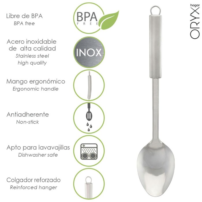 Cuchara Servir Cocina Acero Inoxidable 7 x 30,5 (Alt,) cm, al por Mayor | Almacén de Ferretería