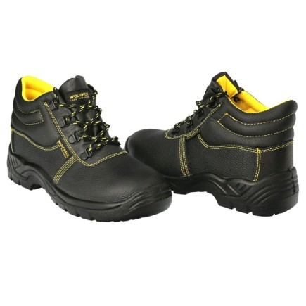 Botas Seguridad S3 Piel Negra Wolfpack  Nº 42 Vestuario Laboral,calzado Seguridad, Botas Trabajo, (Par)