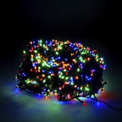 Guirnalda Luces Navidad 1000 Leds Multicolor, Luz Navidad Interiores y Exteriores Ip44
