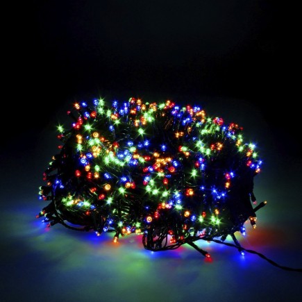 Guirnalda Luces Navidad 1000 Leds Multicolor, Luz Navidad Interiores y Exteriores Ip44