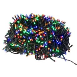 Guirnalda Luces Navidad 1000 Leds Multicolor, Luz Navidad Interiores y Exteriores Ip44