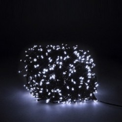Guirnalda Luces Navidad 500 Leds Color Blanco Frio, Luz Navidad Interiores y Exteriores Ip44