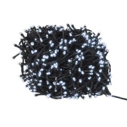 Guirnalda Luces Navidad 500 Leds Color Blanco Frio, Luz Navidad Interiores y Exteriores Ip44